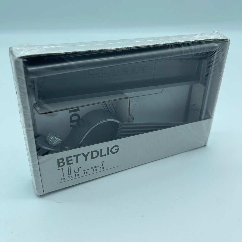 IKEA Betydlig Ceiling Bracket Curtain Rod Holders Set of 3 102.198.90 Gray